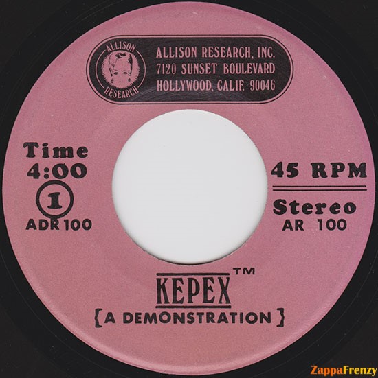 Kepex Demonstration Record